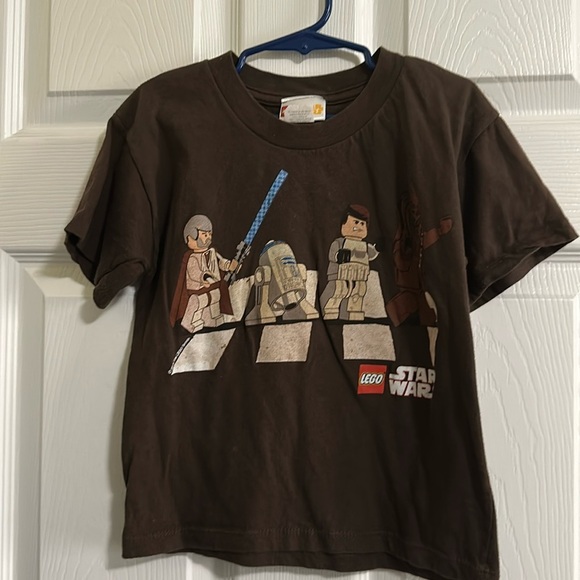 Star Wars Lego short sleeve brown Tee Size 4 - Picture 1 of 2